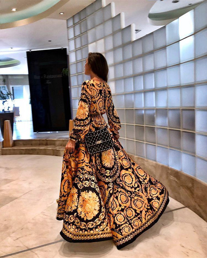 Faye - Bohemian Print Dress