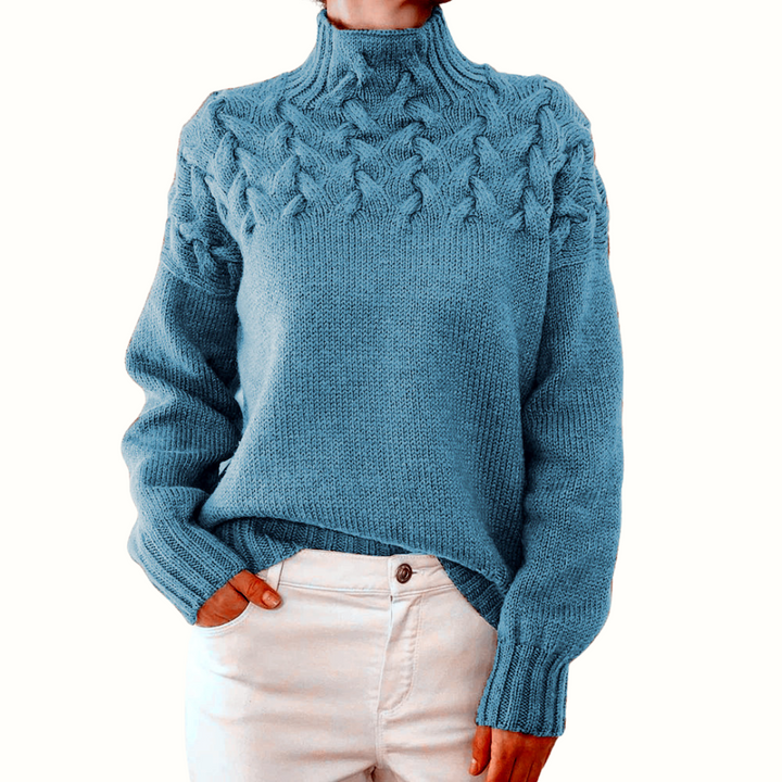 Elena | Cozy Turtleneck Knit Sweater
