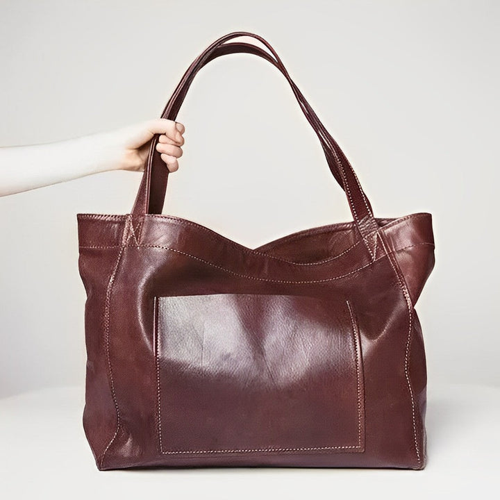 Karen™ | Classic Leather Everyday Tote