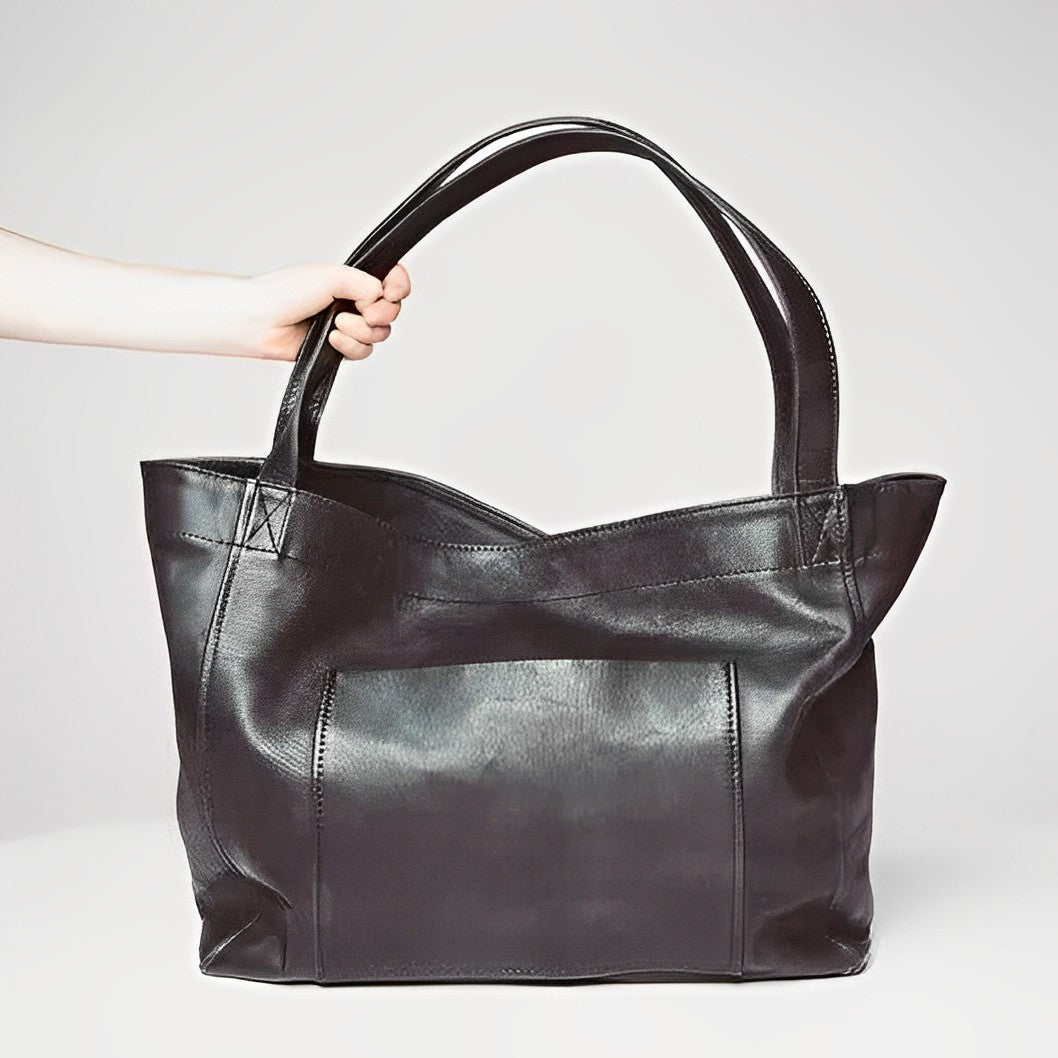 Karen™ | Classic Leather Everyday Tote