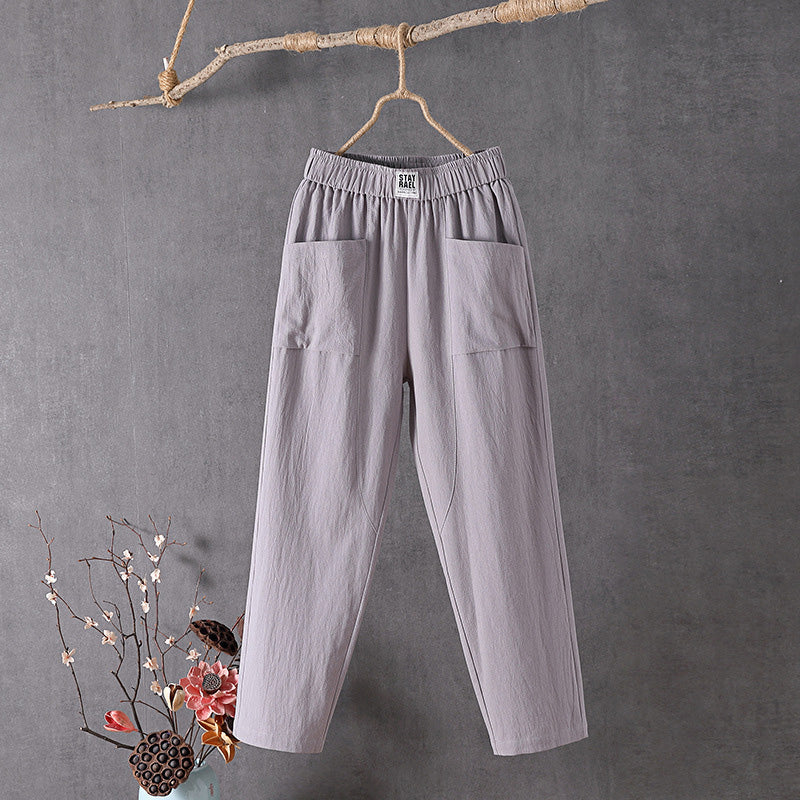 Alyra - Comfortable Pocketed Relaxed Pants