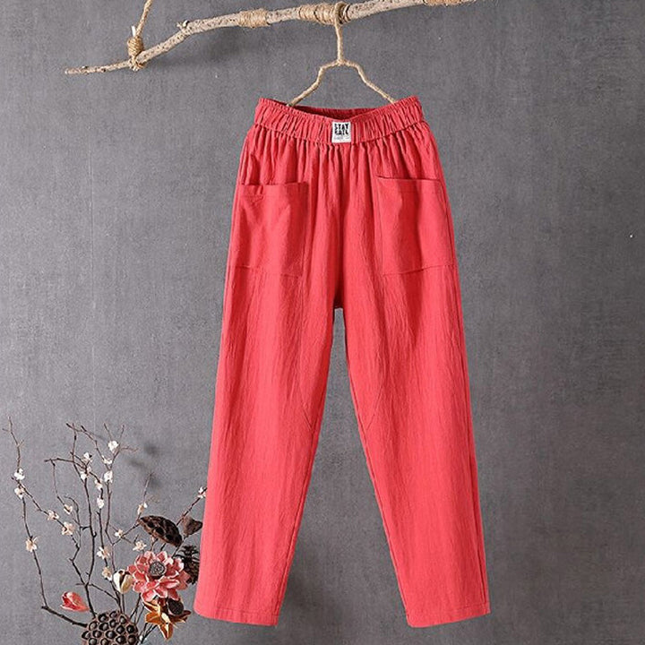Alyra - Comfortable Pocketed Relaxed Pants