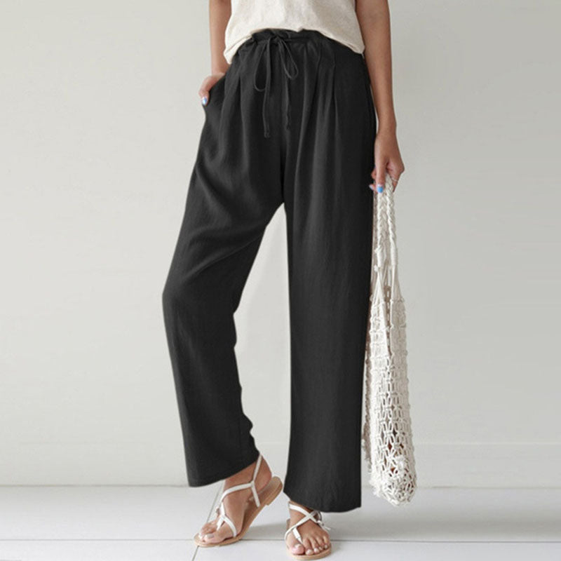 Vara - Casual Drawstring Lounge Trousers