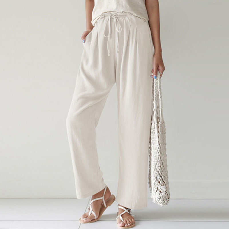 Vara - Casual Drawstring Lounge Trousers