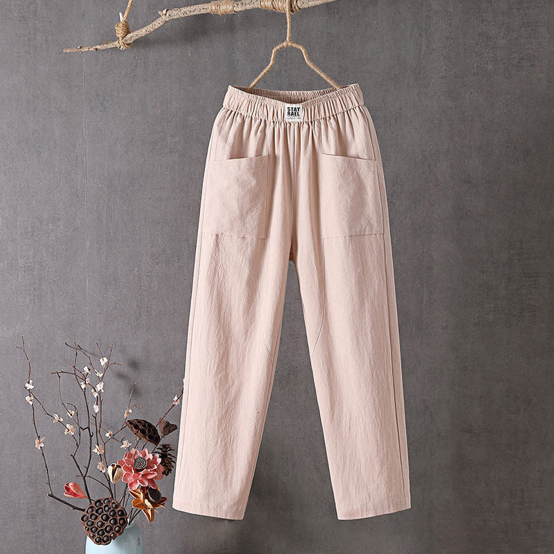 Alyra - Comfortable Pocketed Relaxed Pants