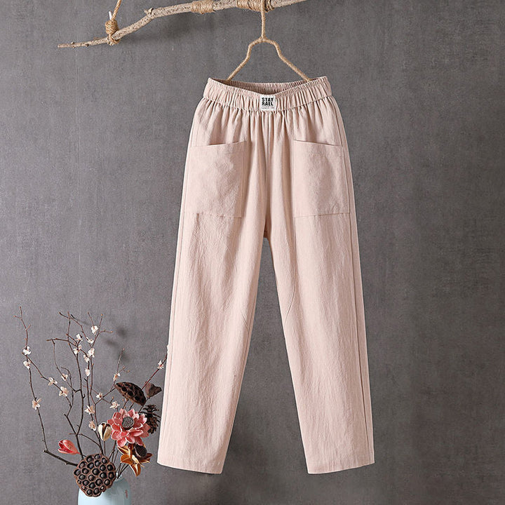 Alyra - Comfortable Pocketed Relaxed Pants