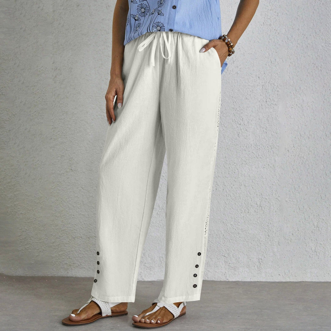 Shania - Easygoing Button-Up Trousers