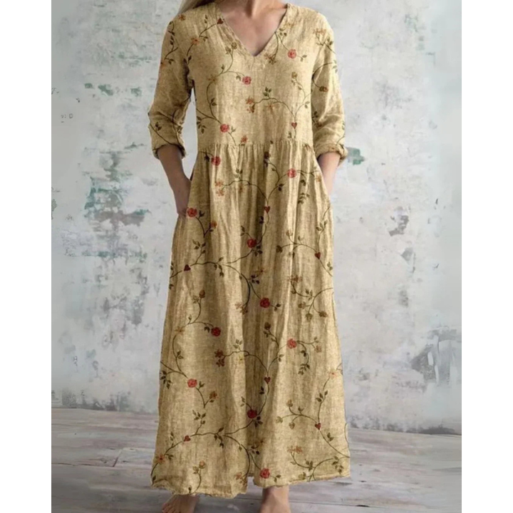 Eleanor Vintage Floral Maxi Dress
