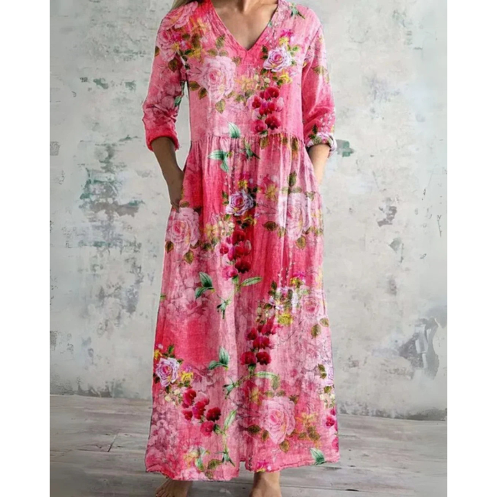 Eleanor Vintage Floral Maxi Dress