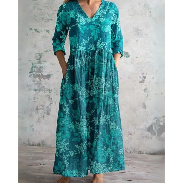Eleanor Vintage Floral Maxi Dress