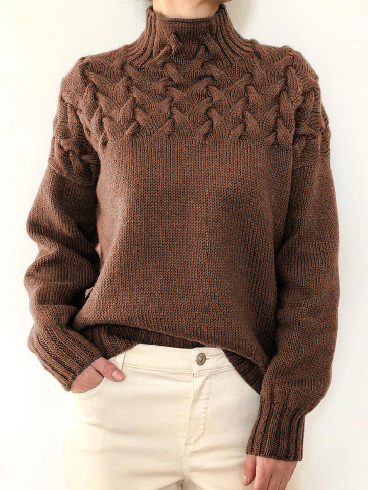 Elena | Cozy Turtleneck Knit Sweater