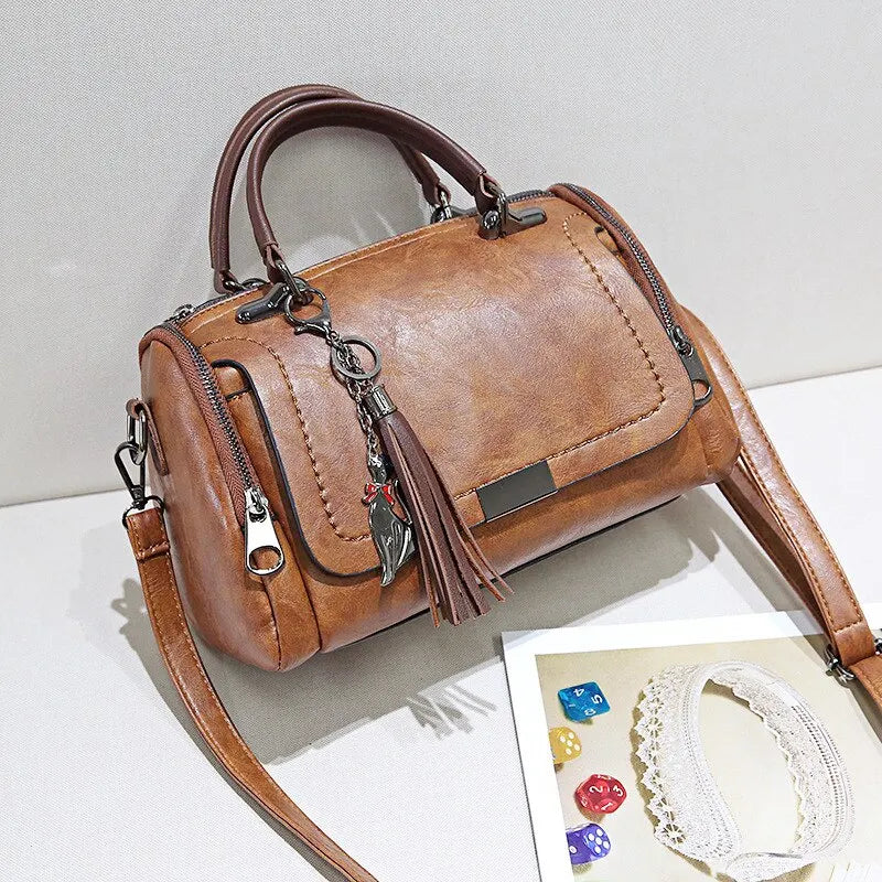 Julie™ | Textured Leather Handbag