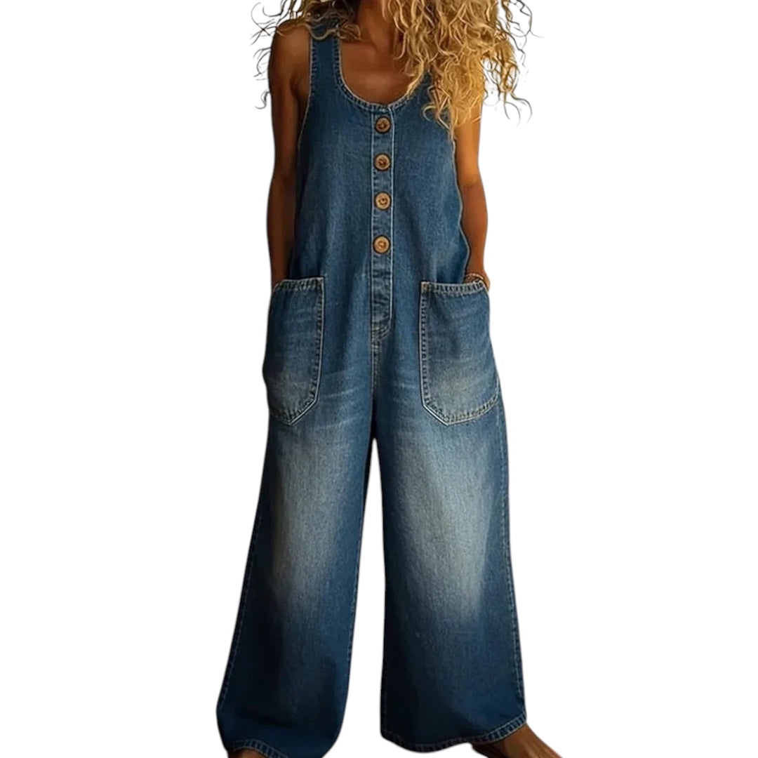 Retro Chic Casual Overalls
