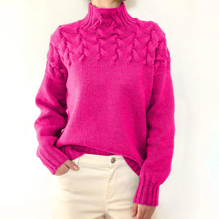 Elena | Cozy Turtleneck Knit Sweater