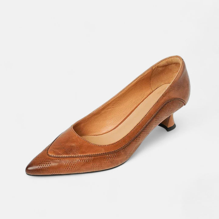 Amara Genuine Leather High Heels