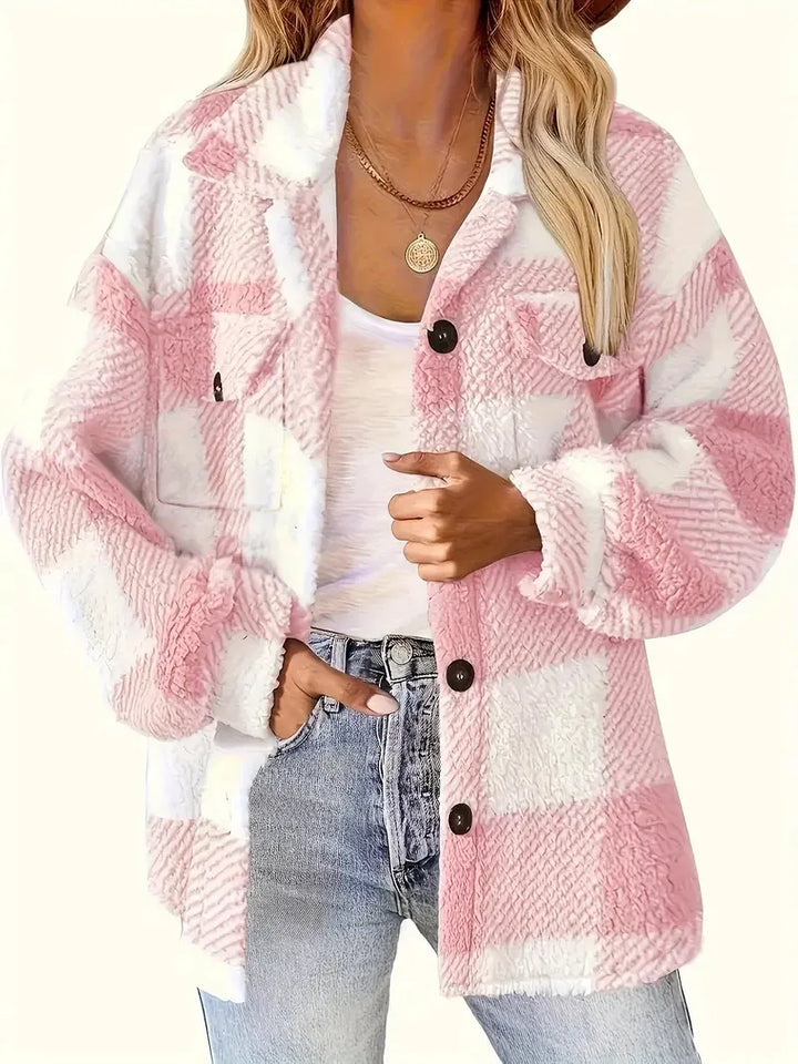 Martin | Stylish Checkered Fleece Coat