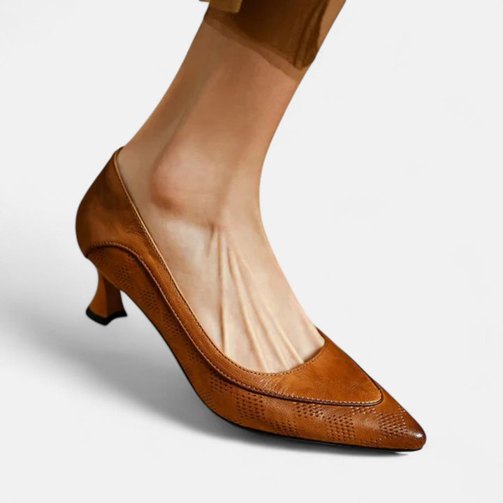 Amara Genuine Leather High Heels