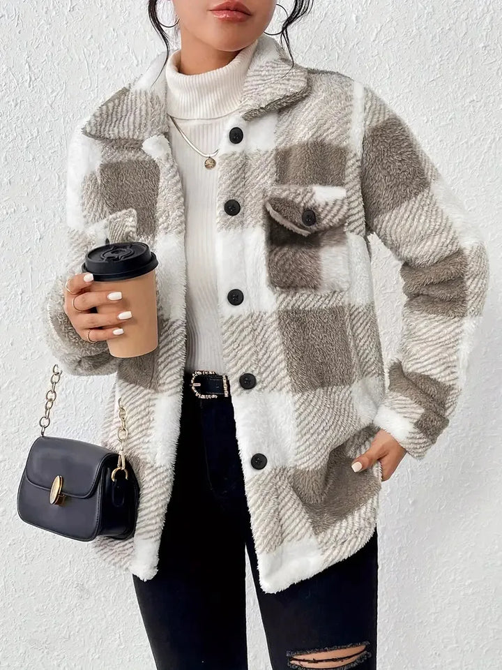 Martin | Stylish Checkered Fleece Coat