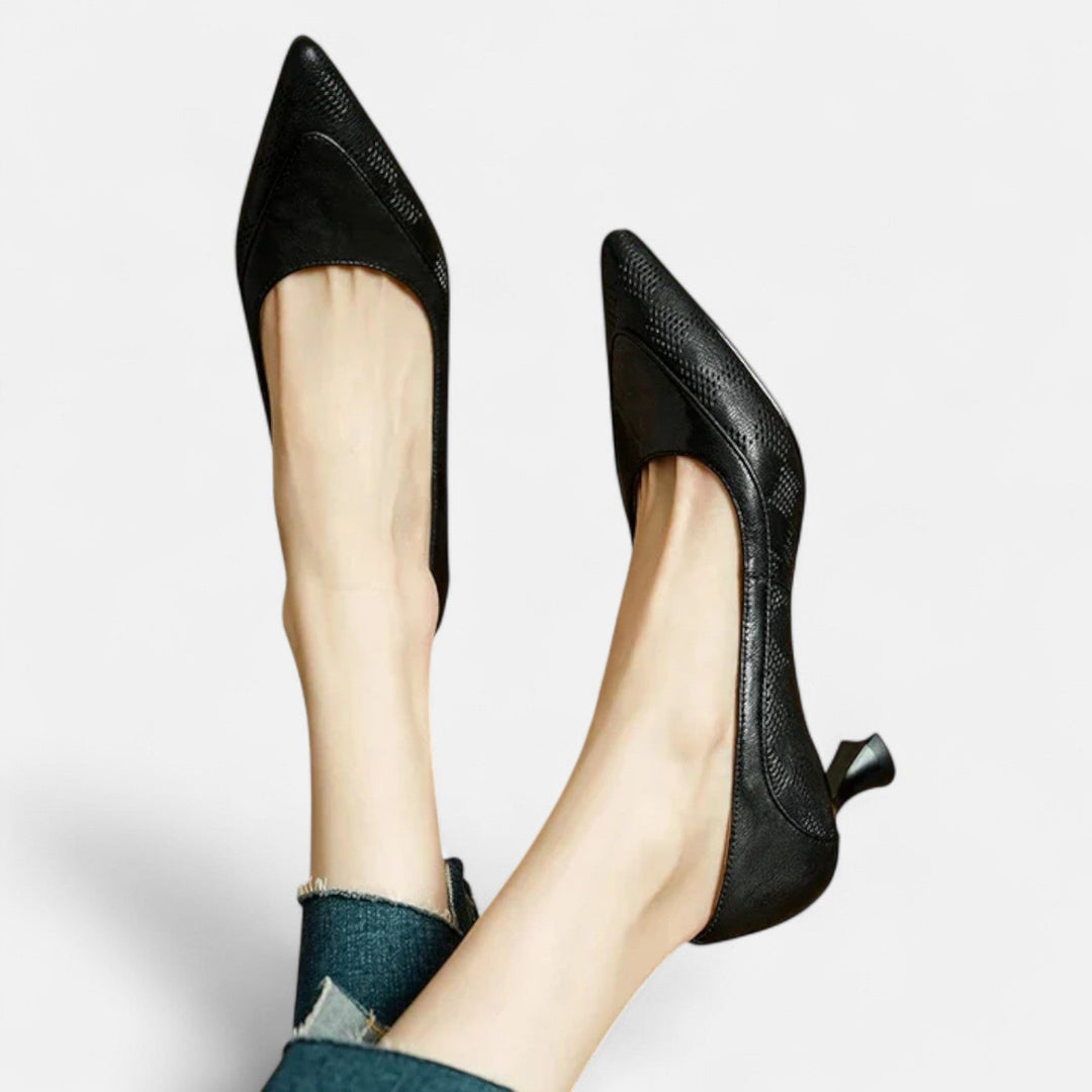 Amara Genuine Leather High Heels