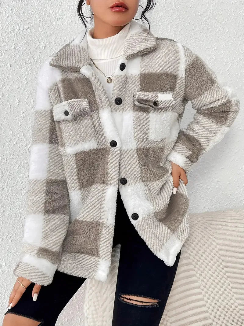 Martin | Stylish Checkered Fleece Coat