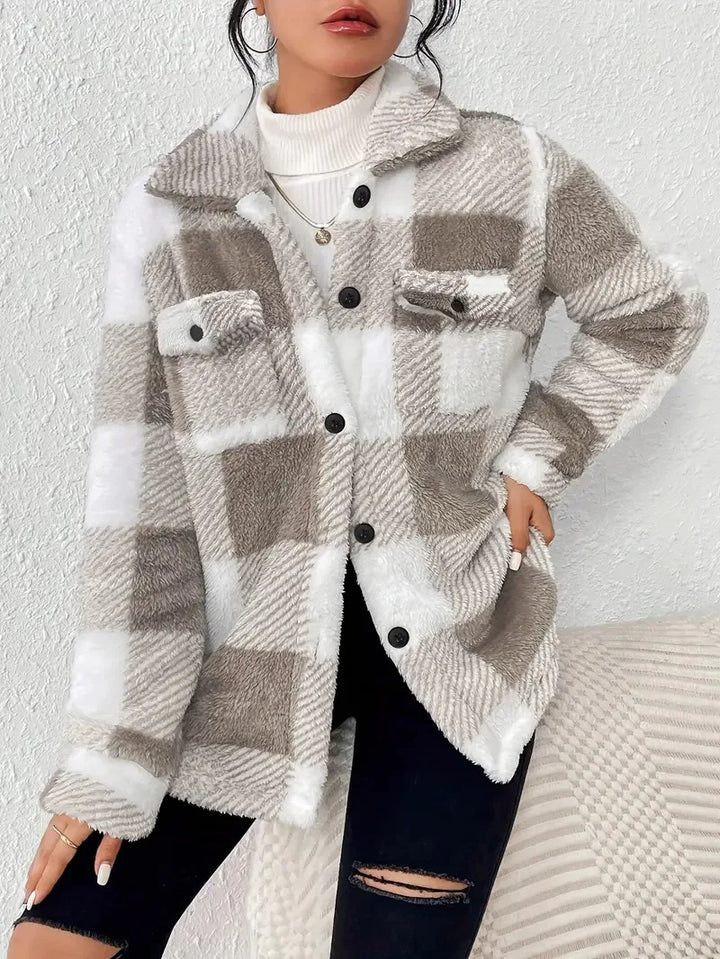 Martin | Stylish Checkered Fleece Coat