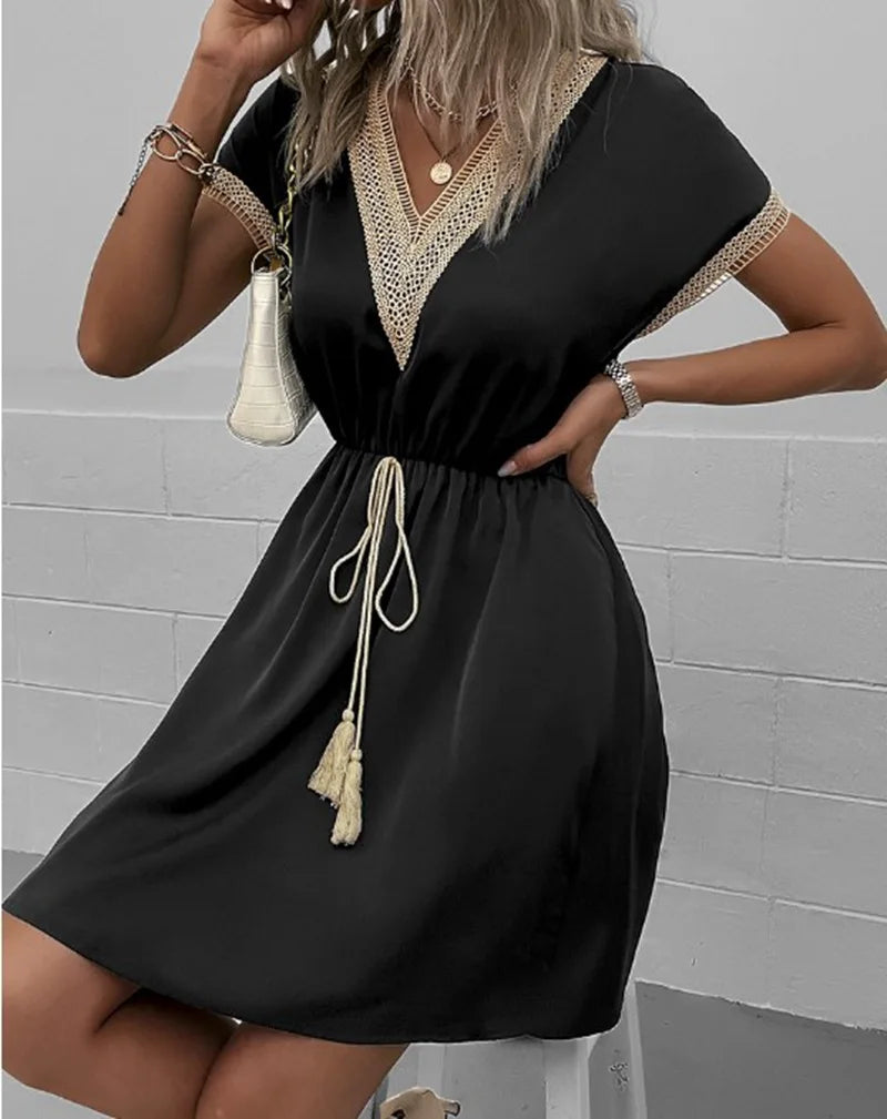 Sabrina - Chic Bohemian Elegance Dress