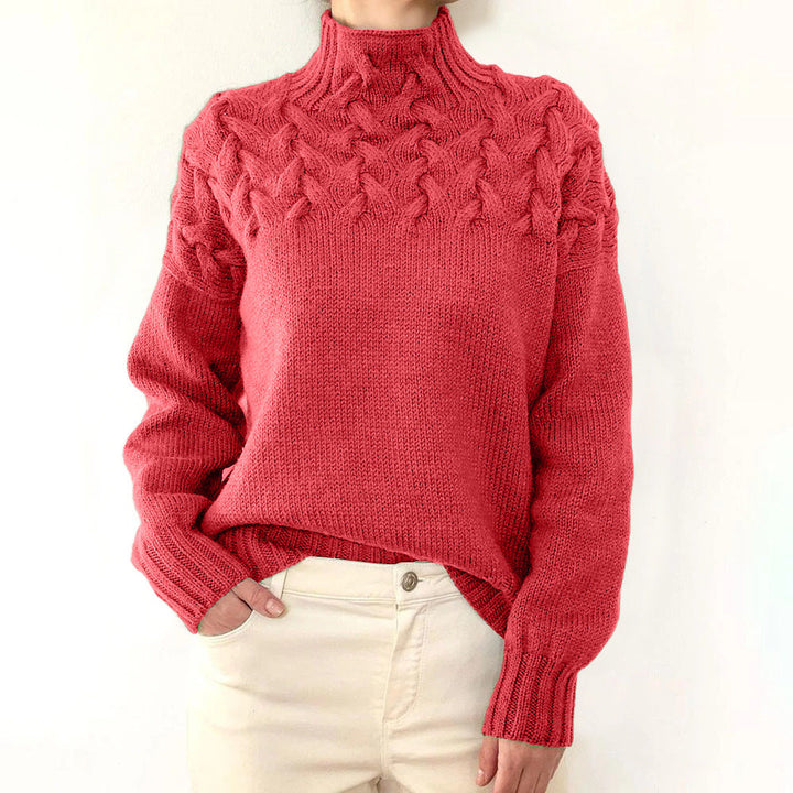 Elena | Cozy Turtleneck Knit Sweater