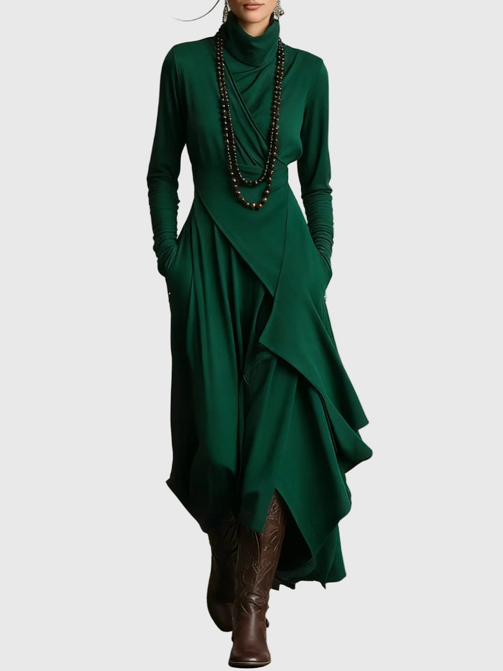 Violet | Long Pleated Maxi Dress