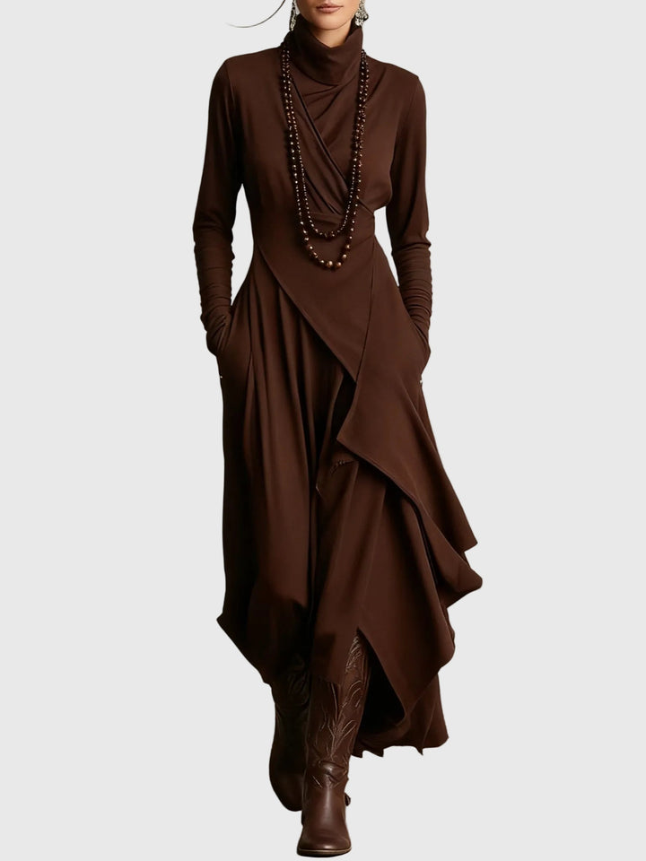 Violet | Long Pleated Maxi Dress