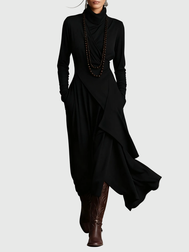 Violet | Long Pleated Maxi Dress