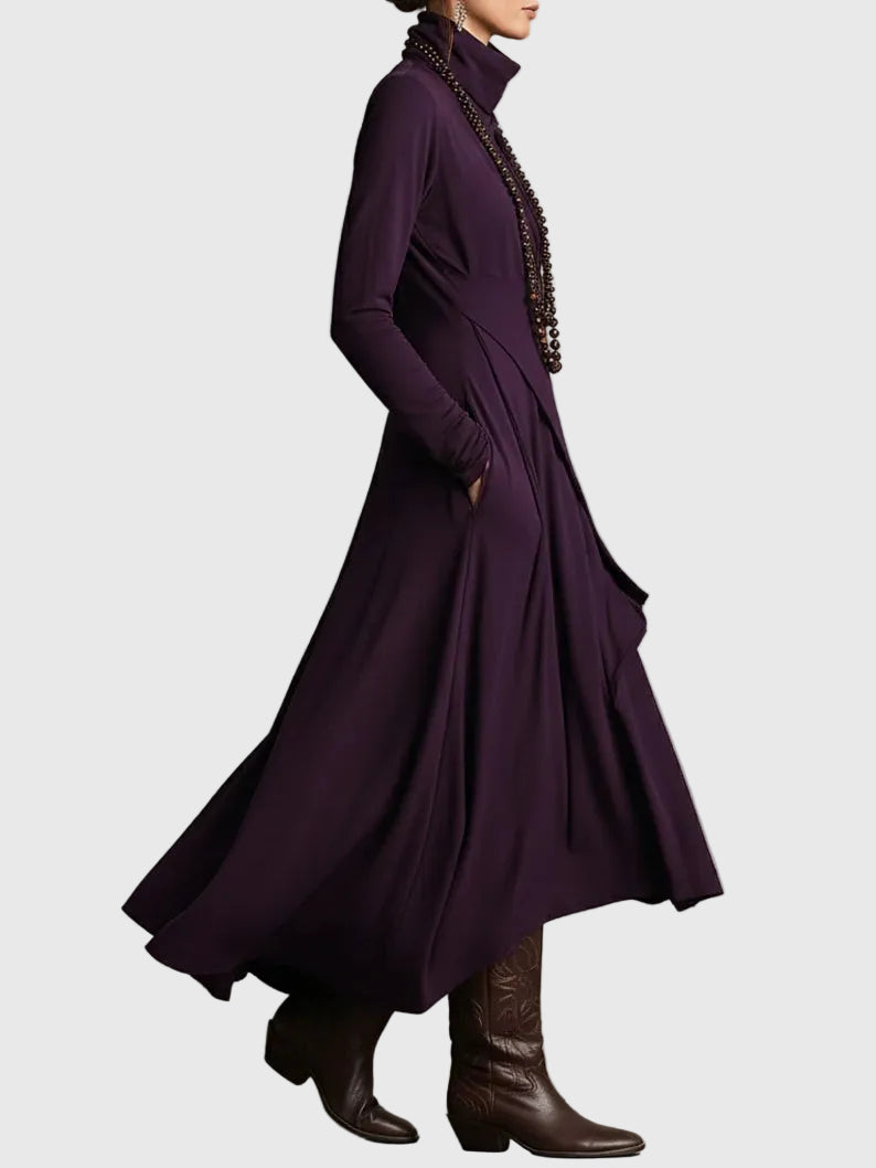 Violet | Long Pleated Maxi Dress