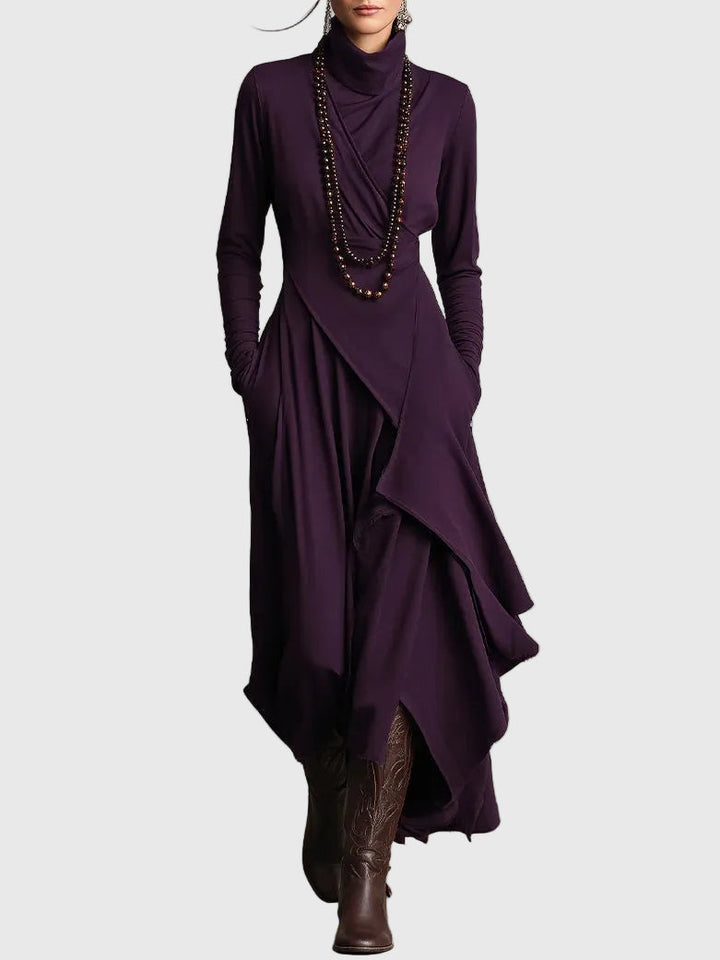 Violet | Long Pleated Maxi Dress