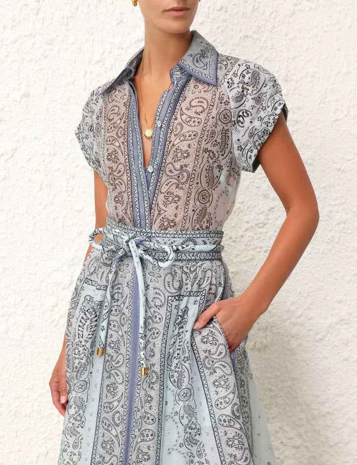 Adele - Bohemian Print Two-Piece Ensemble