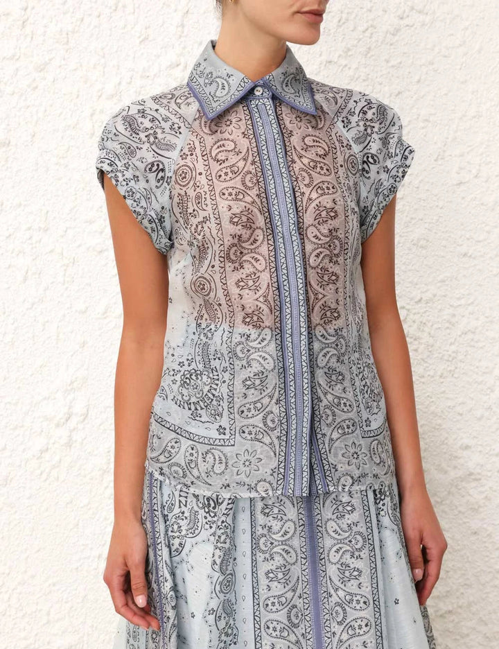 Adele - Bohemian Print Two-Piece Ensemble