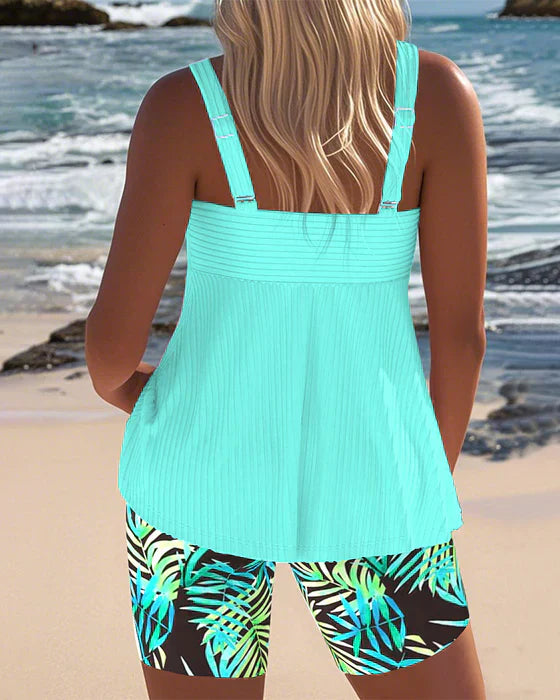 Daphne | Vibrant Ribbed Tankini Bottoms