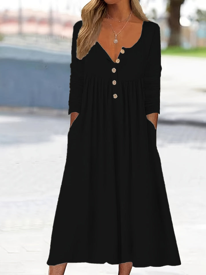 ZARA | Front Button Midi Dress