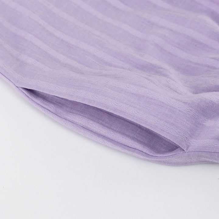 Viola - Stylish Button-Up Shirt and Lightweight Shorts Ensemble