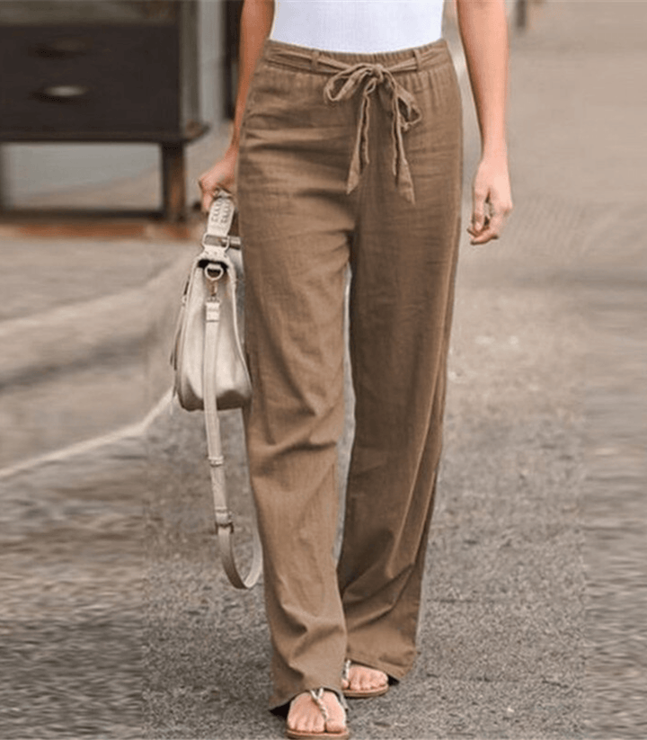 Joleen - Women's Comfortable Drawstring Pants with Elastic Waist
