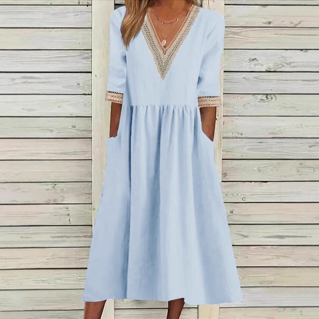 LIVIA | Lace Dress with Mid-Length Design