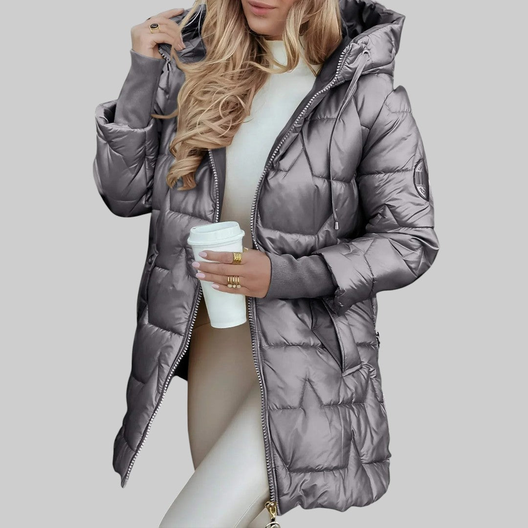 Cecilia | Chic Hooded Autumn Coat