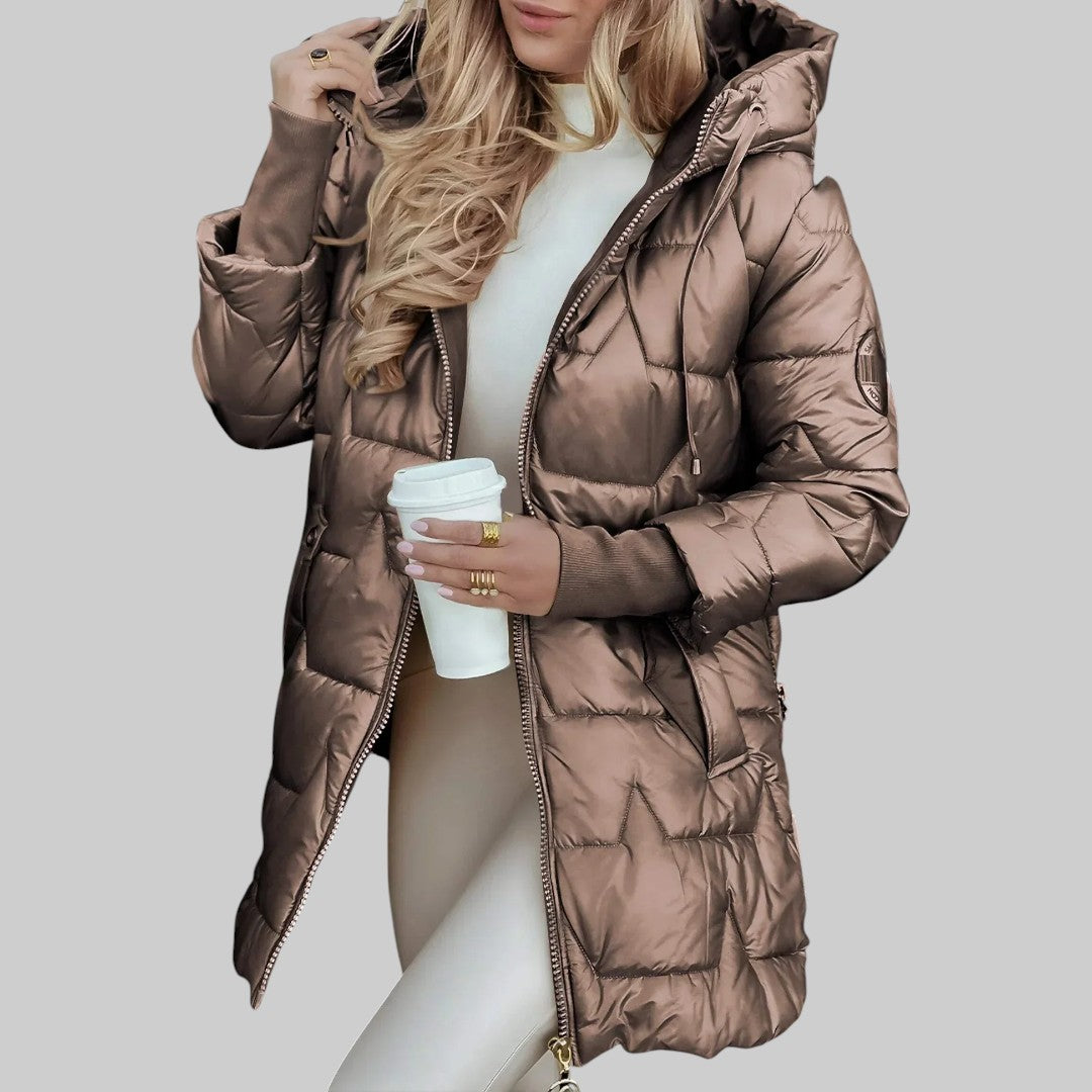Cecilia | Chic Hooded Autumn Coat