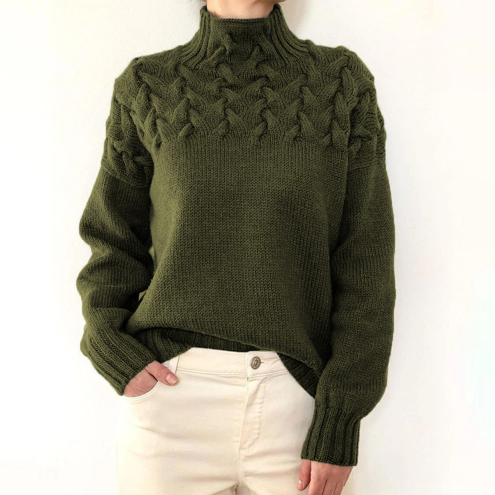 Elena | Cozy Turtleneck Knit Sweater