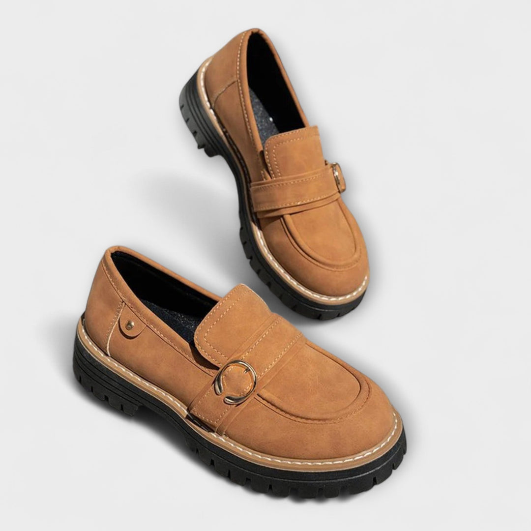 Lora™ | Relaxed Round Toe Slip-On Loafers