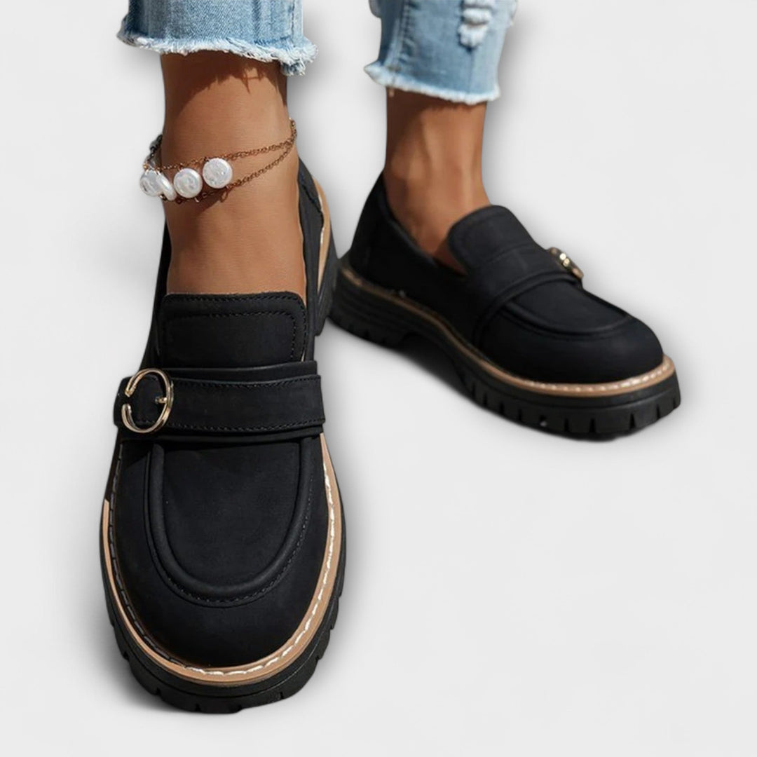 Lora™ | Relaxed Round Toe Slip-On Loafers