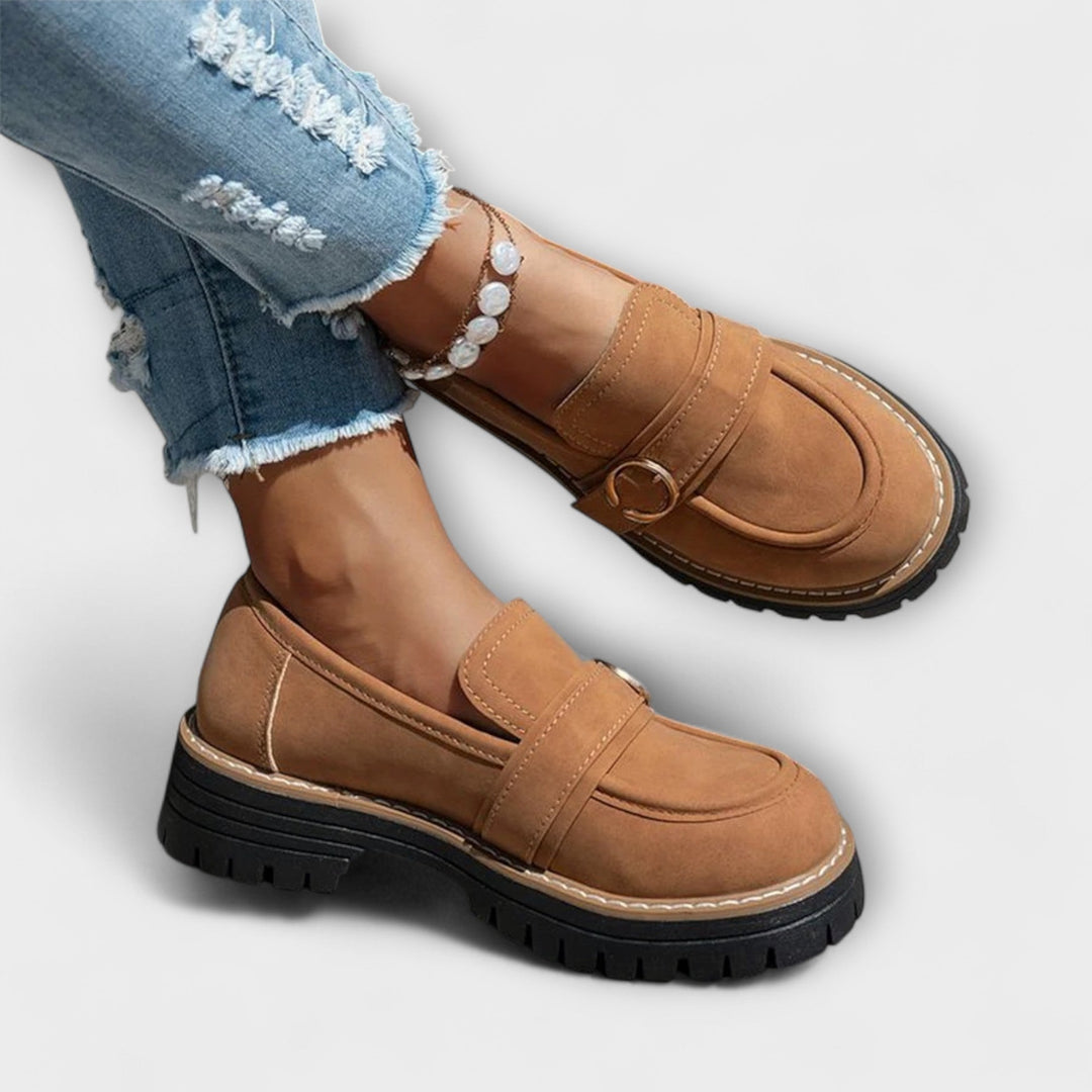 Lora™ | Relaxed Round Toe Slip-On Loafers