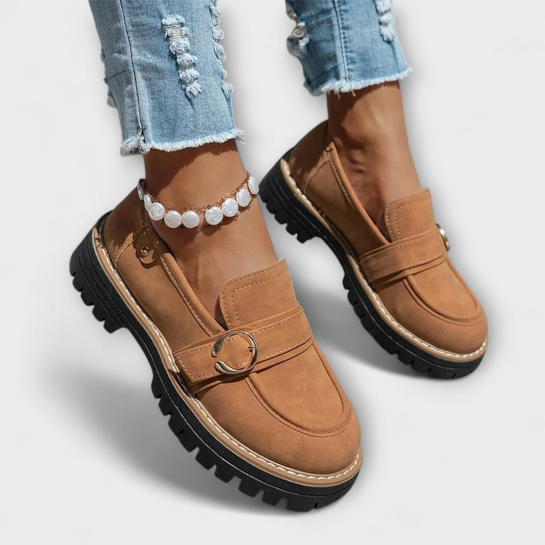 Lora™ | Relaxed Round Toe Slip-On Loafers