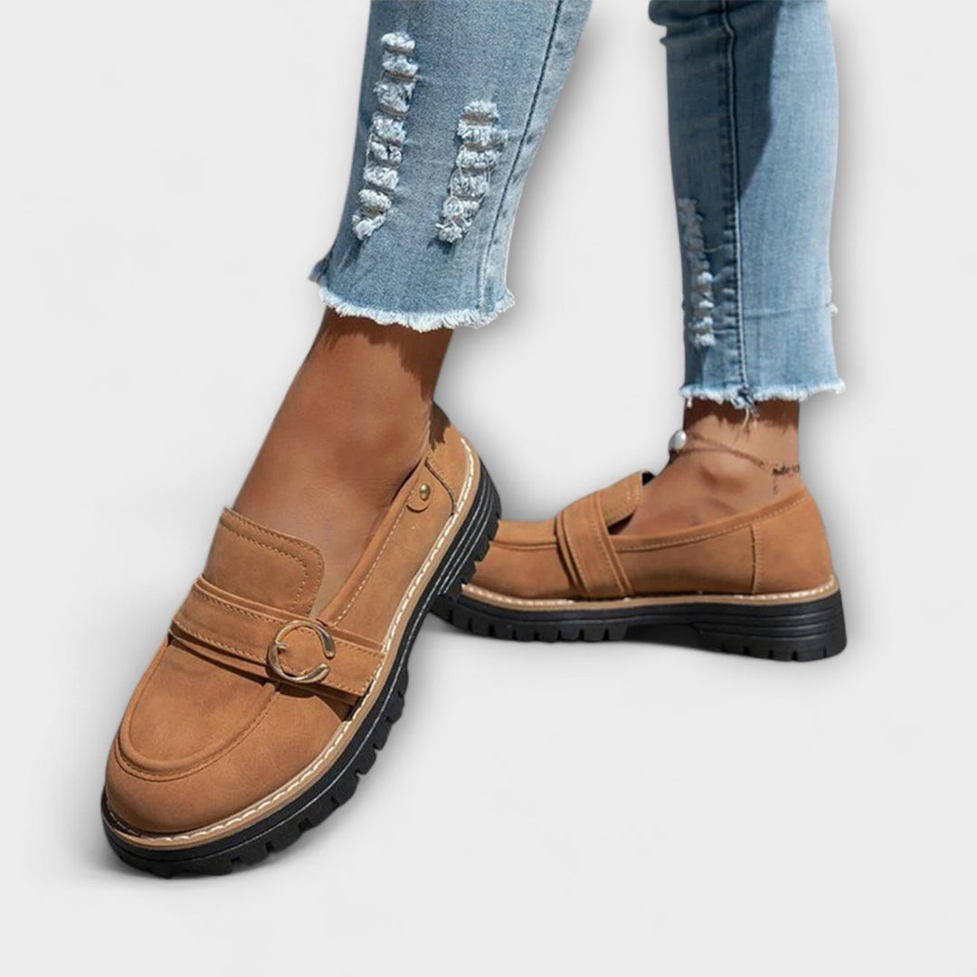 Lora™ | Relaxed Round Toe Slip-On Loafers