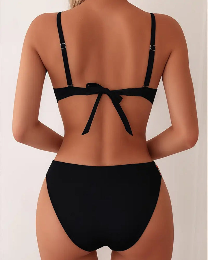 Lois | Alluring Backless Bikini Set