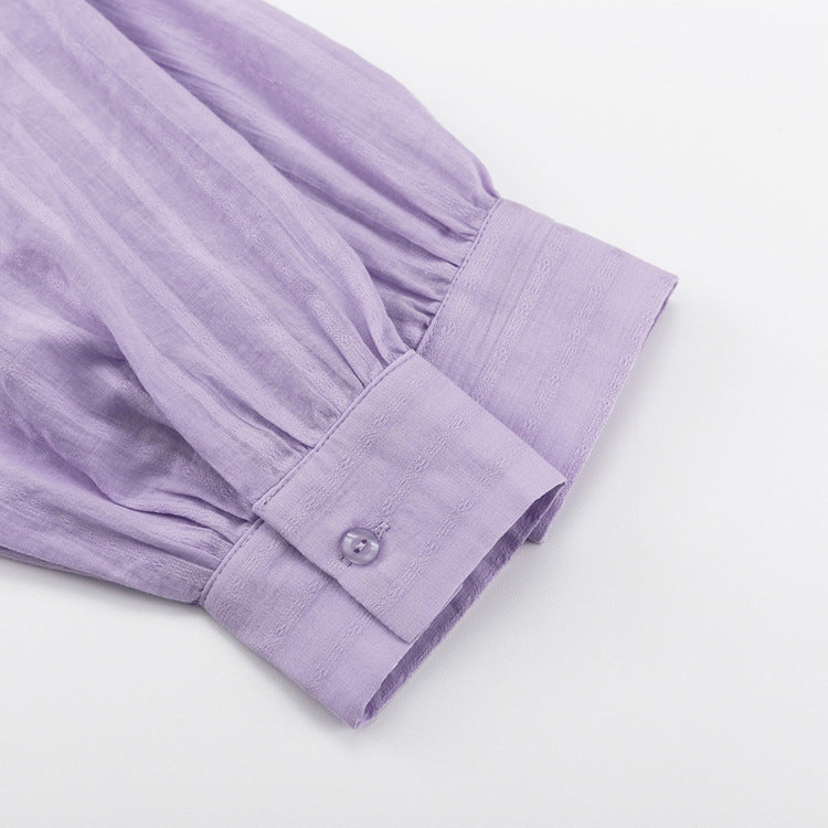 Viola - Stylish Button-Up Shirt and Lightweight Shorts Ensemble