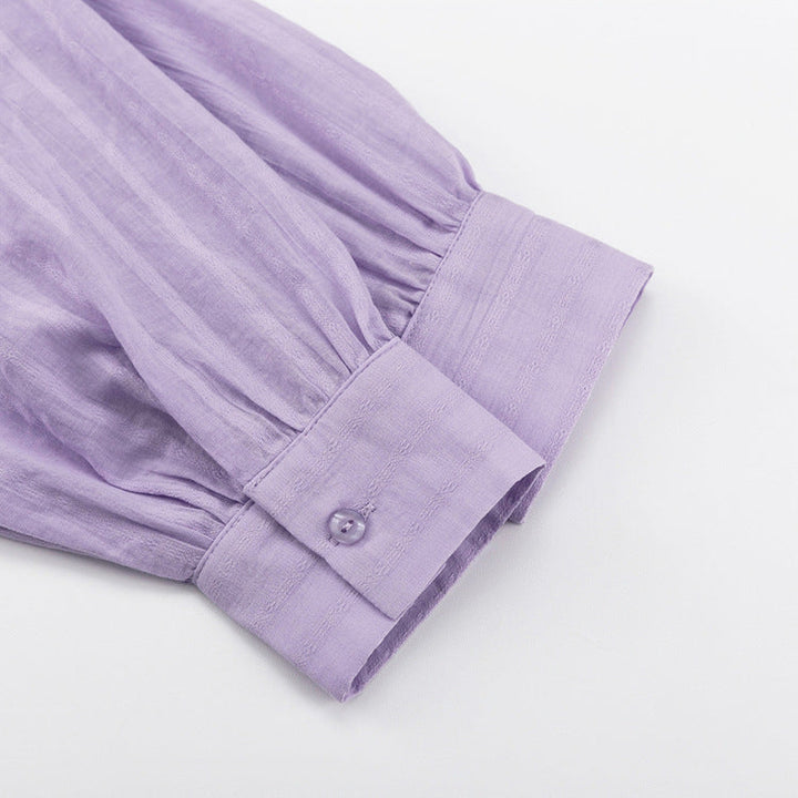 Viola - Stylish Button-Up Shirt and Lightweight Shorts Ensemble